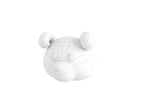 Prop141 Jack Russell Dog Head 3D Model