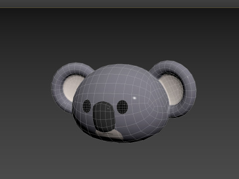 Prop142 Koala Head 3D 模型