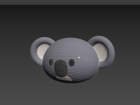 Prop142 Koala Head 3D 模型