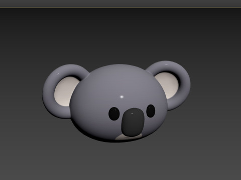 Prop142 Koala Head 3D 模型