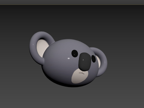 Prop142 Koala Head 3D 模型