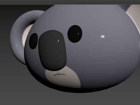 Prop142 Koala Head 3D 模型