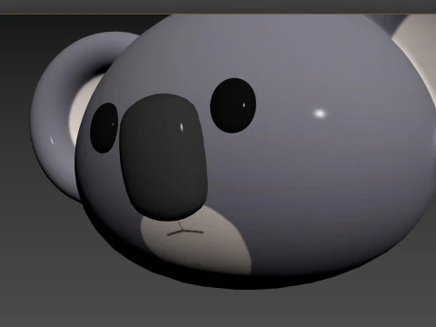 Prop142 Koala Head 3D Model