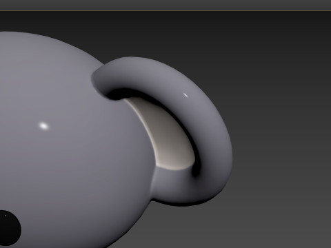 Prop142 Koala Head 3D 模型