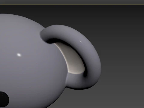 Prop142 Koala Head 3D Model