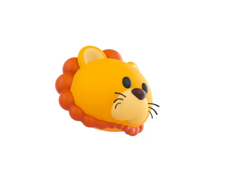 Prop143 Lion Head 3D Model