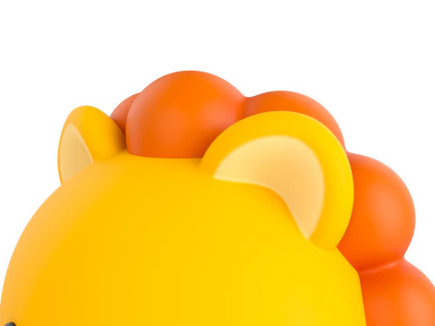 Prop143 Lion Head 3D Model