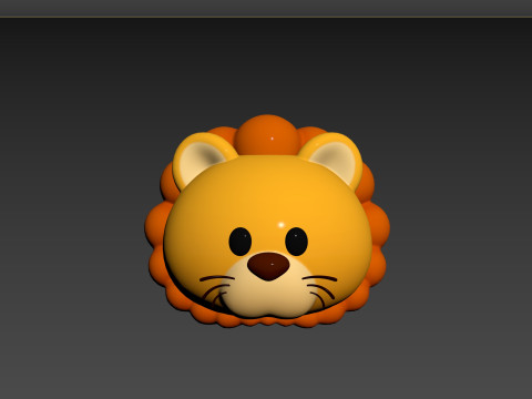 Prop143 Lion Head 3D 모델