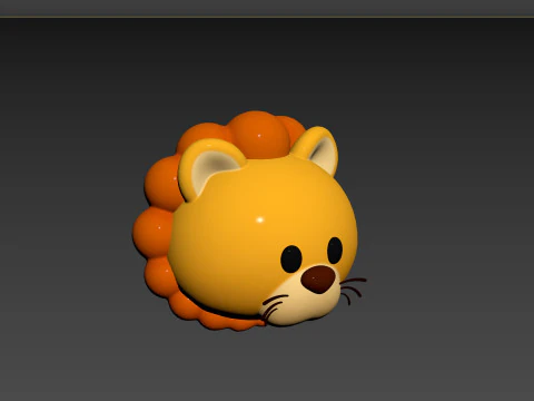 Prop143 Lion Head 3D Model