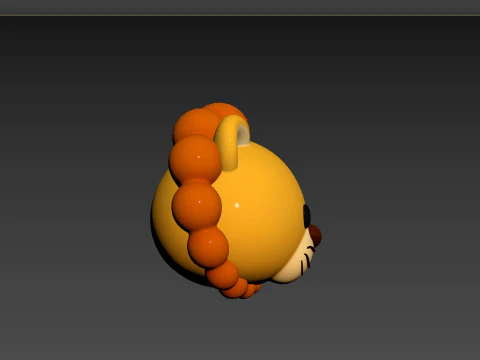 Prop143 Lion Head 3D Model