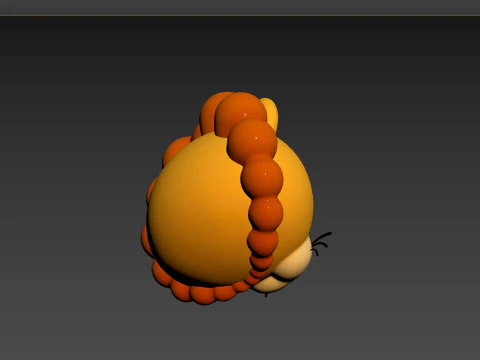 Prop143 Lion Head 3D Model
