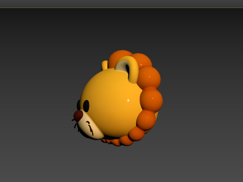 Prop143 Lion Head 3D 모델