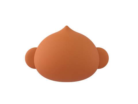 Prop144 Monkey Head 3D Model