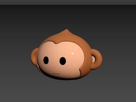 Prop144 Monkey Head 3D Model