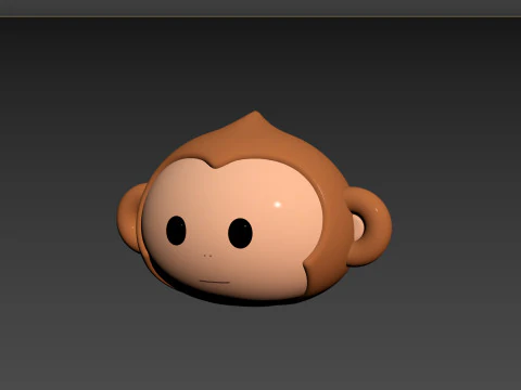 Prop144 Monkey Head 3D Model
