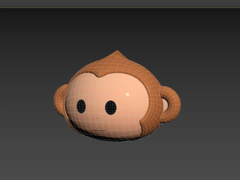 Prop144 Monkey Head 3D Model