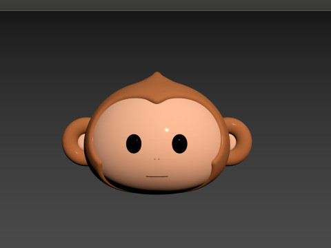 Prop144 Monkey Head 3D Model