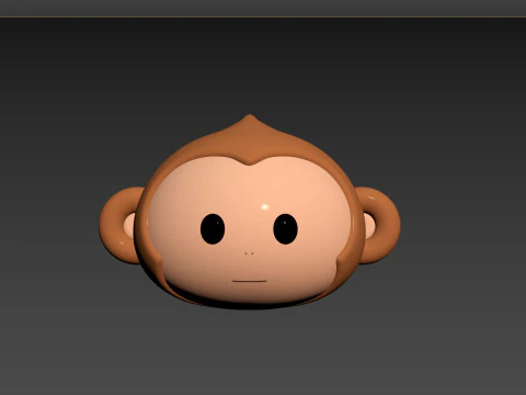 Prop144 Monkey Head 3D Model