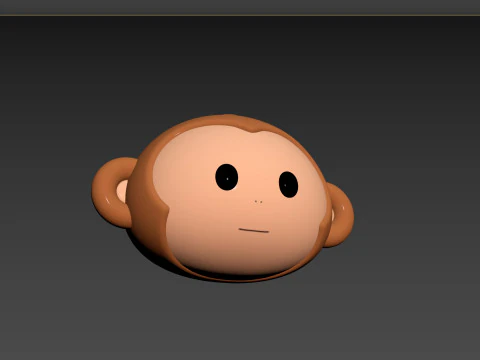 Prop144 Monkey Head 3D Model