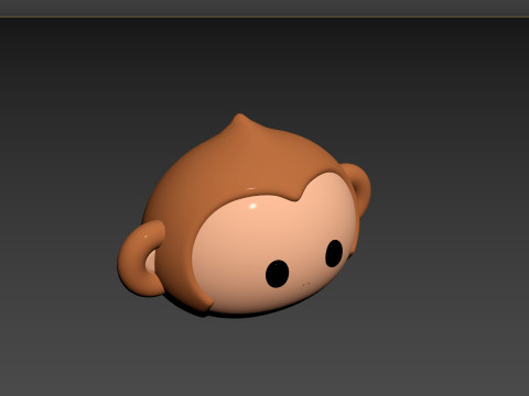 Prop144 Monkey Head 3D Model