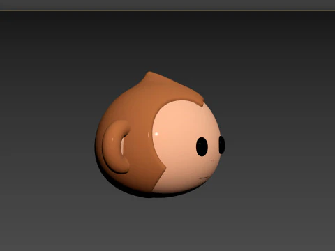 Prop144 Monkey Head 3D Model