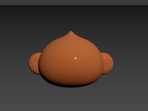 Prop144 Monkey Head 3D Model