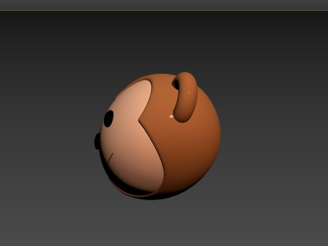 Prop144 Monkey Head 3D Model