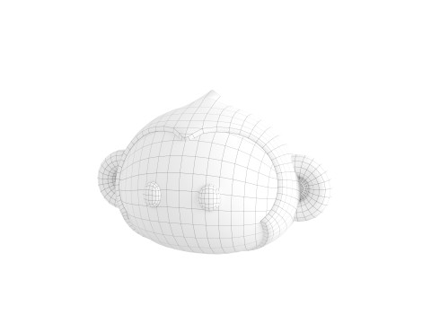 Prop144 Monkey Head 3D Model