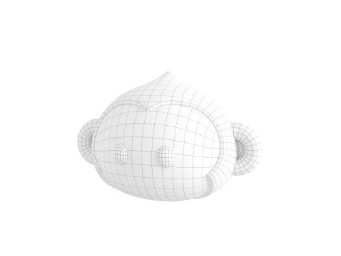 Prop144 Monkey Head 3D Model
