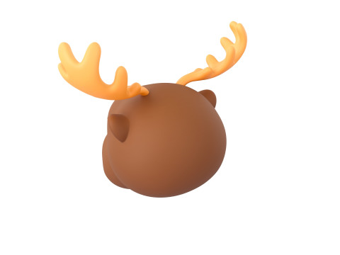 Prop145 Moose Head 3D 模型