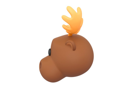 Prop145 Moose Head 3D 模型