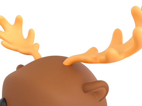 Prop145 Moose Head 3D 模型