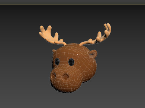 Prop145 Moose Head 3D 模型