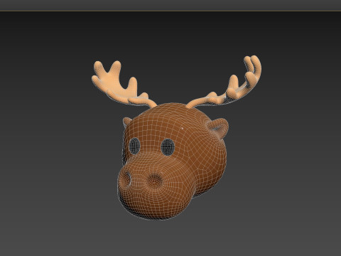 Prop145 Moose Head 3D 模型