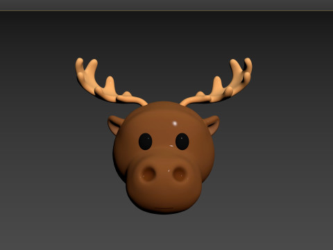 Prop145 Moose Head 3D 模型