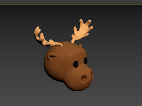 Prop145 Moose Head 3D 模型