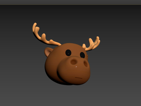 Prop145 Moose Head 3D 模型