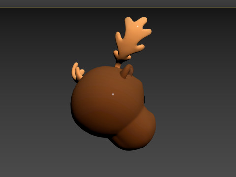 Prop145 Moose Head 3D 模型
