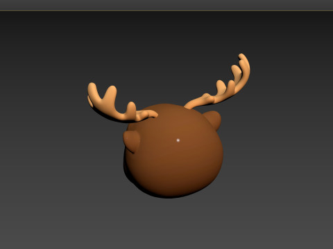 Prop145 Moose Head 3D 模型