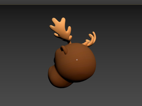 Prop145 Moose Head 3D 模型
