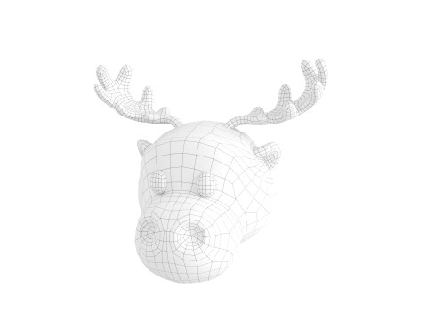 Prop145 Moose Head 3D 模型