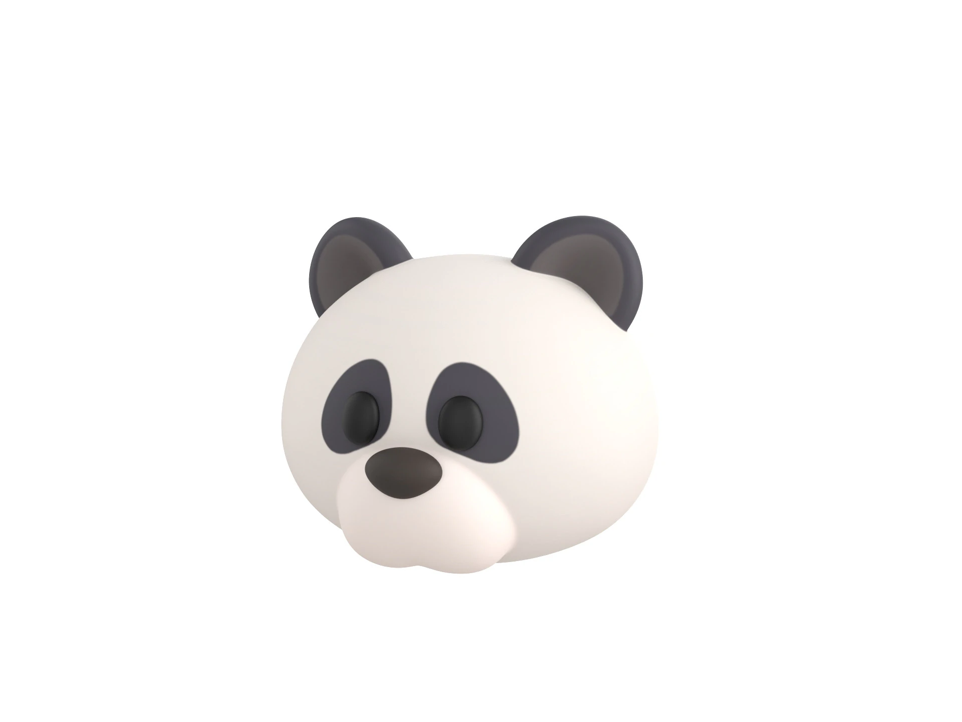 Prop146 Panda Head 3D Model .c4d .max .obj .3ds .fbx .stl .blend 