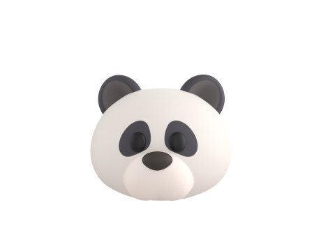 Prop146 Panda Head 3Dモデル