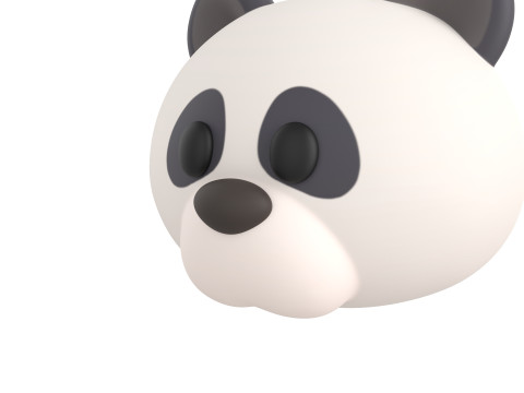 Prop146 Panda Head 3Dモデル