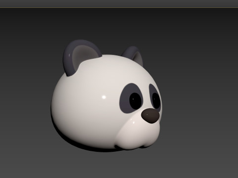 Prop146 Panda Head 3Dモデル