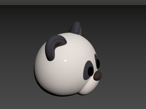 Prop146 Panda Head 3Dモデル