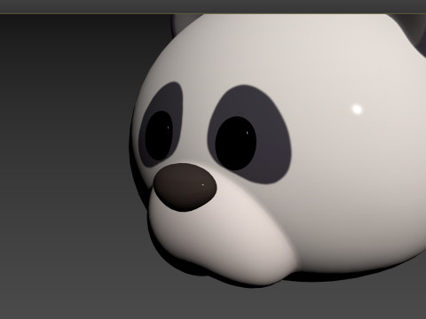 Prop146 Panda Head 3Dモデル