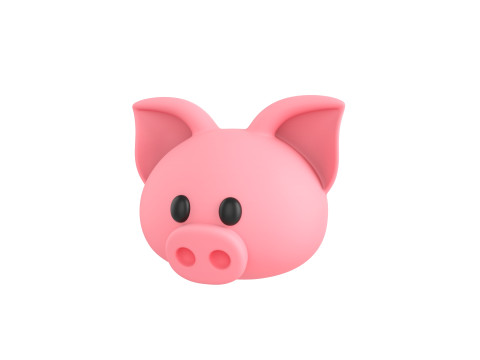Prop147 Pig Head Modello 3D