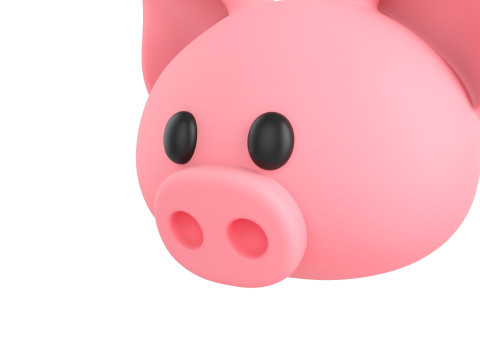 Prop147 Pig Head 3D 모델