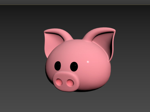 Prop147 Pig Head 3D 모델
